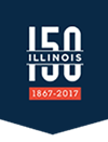 150 year Illinois flag