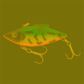 image of how a human sees a fishing lure