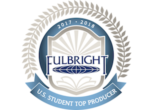 logo for top producer of u.s. fulbright students