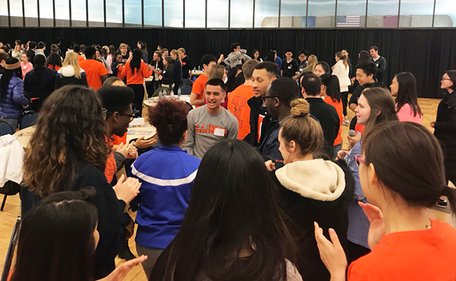 About 180 LAS students attended a recent Strengths Finder workshop, which was designed to teach leadership skills and direct participants how to help new students acclimate to college. (Photo courtesy of Murillo Soranso.)