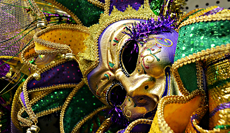 Mardi Gras mask detail