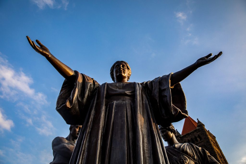 Alma Mater statue