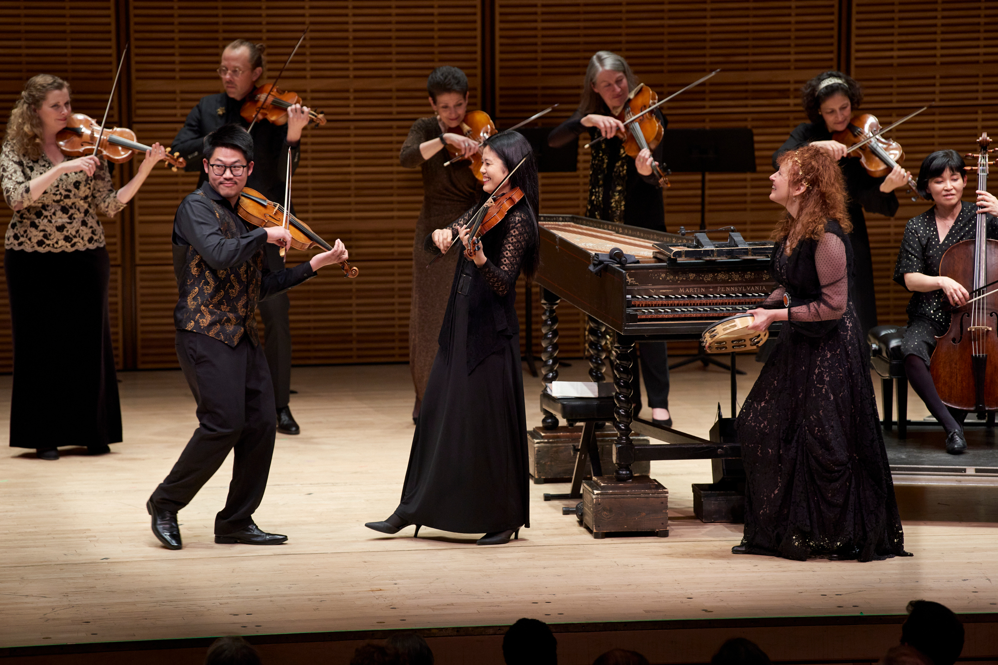 Musical performers on stage